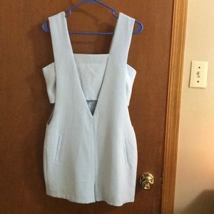 Light blue jumpsuit with cut out detail